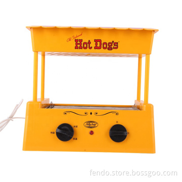 High-Quality 320W Hot Dog Roller Steamer with Sausage Maker and Bun Warmer